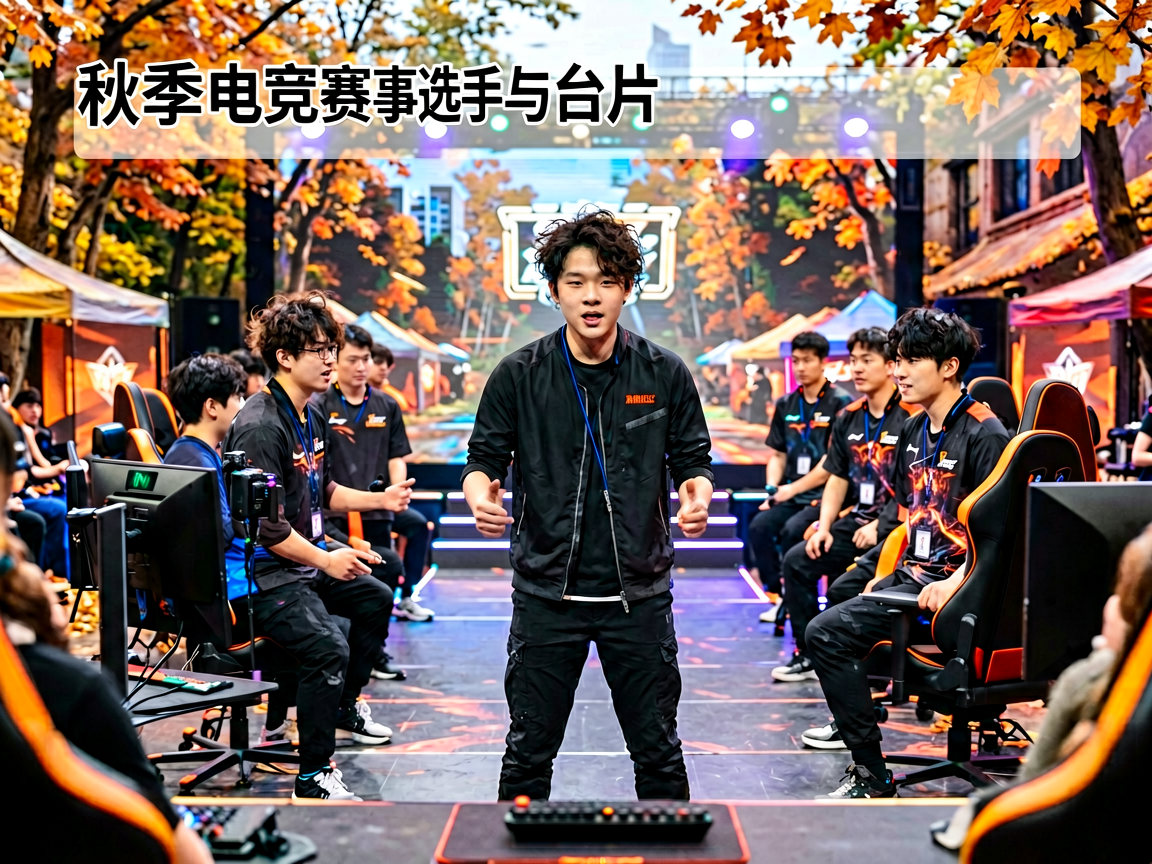 秋季电竞赛事选手与舞台图片